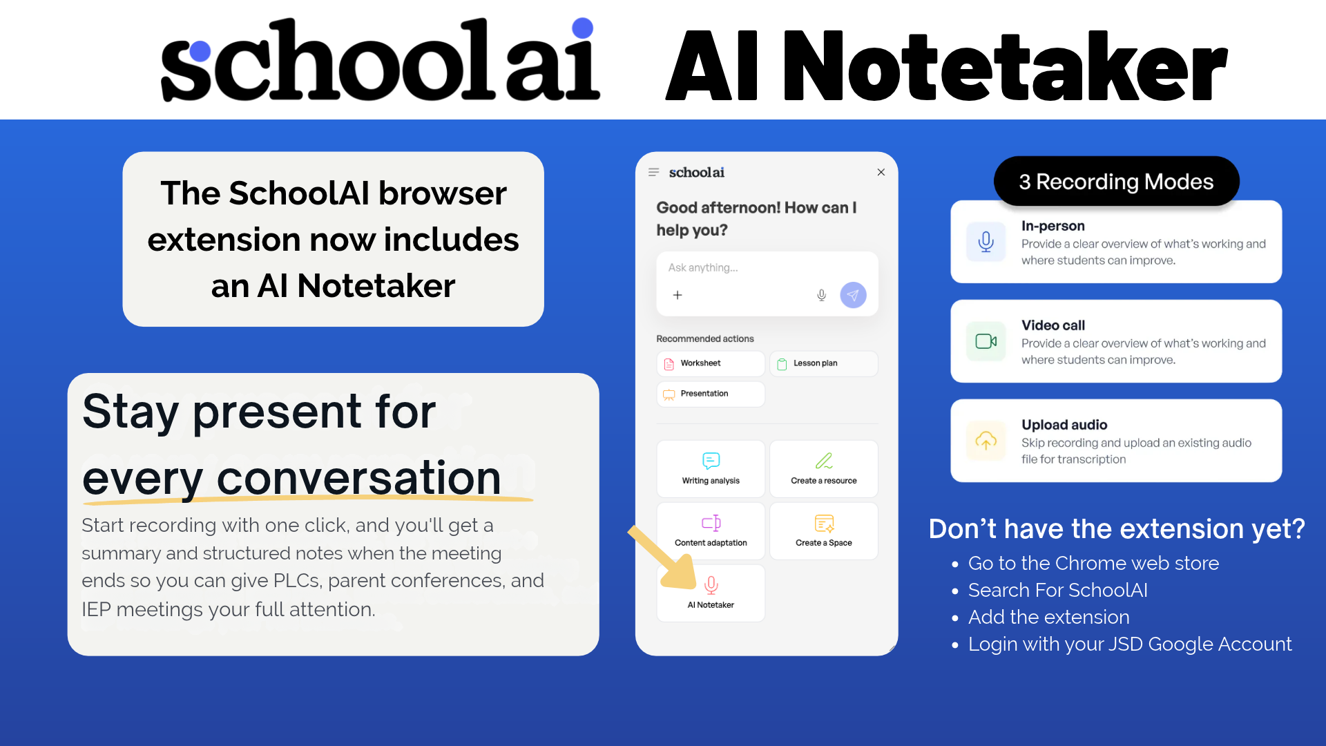 SchoolAI Notetaker