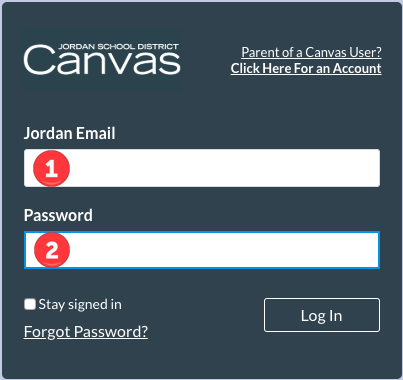 Iniciar Sesión de Canvas