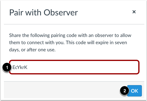 Copy Pairing Code