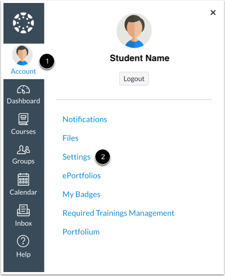 Open Settings
