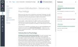 student notebook new feature