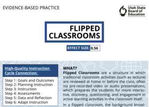 screenshot from Flipped Classroom PDF